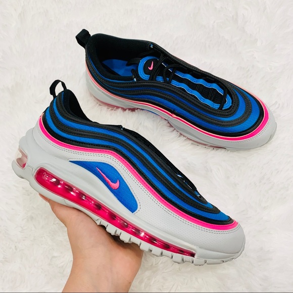 pink and blue nike air max 97